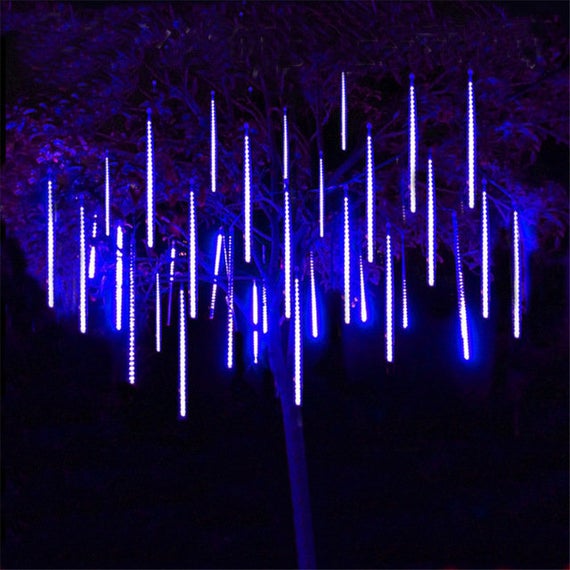 LED Meteor Shower 8 Tubes Outdoor Waterproof Christmas Tree Falling Rain Lights for Holiday Party LED Meteor Shower 8 Tubes Outdoor Waterproof Christmas Tree Falling Rain Lights for Holiday Party